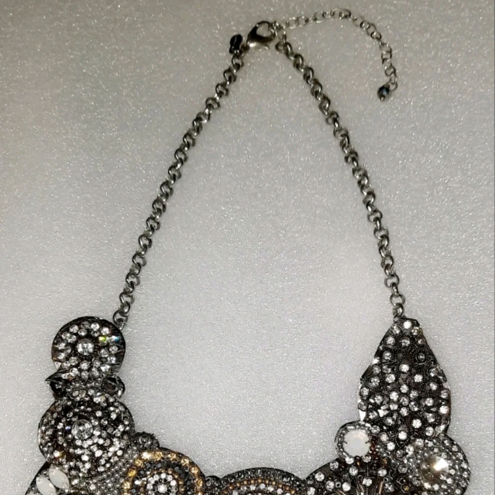 Chicos Sequined Bib Statement Necklace - image 4